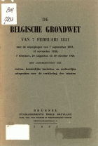 De Belgische grondwet van 7 februari 1831, Anoniem Belgische grondwet van 7 februari 1831, De