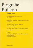 Biografie Bulletin. Jaargang 12,  [tijdschrift] Biografie Bulletin