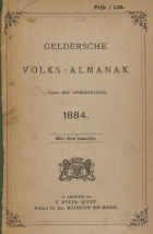 Geldersche volks-almanak voor het schrikkeljaar 1884,  [tijdschrift] Geldersche volks-almanak