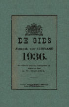 De Gids. Almanak voor Suriname 1936,  [tijdschrift] Gids. Almanak voor Suriname, De