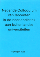 Colloquium Neerlandicum 9 (1985),  [tijdschrift] Handelingen Colloquium Neerlandicum