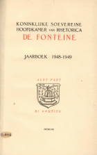 Jaarboek De Fonteine. Jaargang 1948-1949,  [tijdschrift] Jaarboek De Fonteine