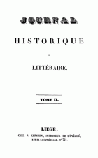 Journal historique et littéraire. Nouvelle série. Tome 2,  [tijdschrift] Journal historique et littéraire