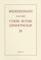 Mededelingen van het Cyriel Buysse Genootschap 3,  [tijdschrift] Mededelingen van het Cyriel Buysse Genootschap