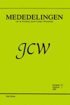Mededelingen van de Stichting Jacob Campo Weyerman. Jaargang 10,  [tijdschrift] Mededelingen van de Stichting Jacob Campo Weyerman