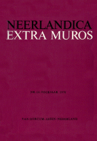 Neerlandica extra Muros. Jaargang 1970,  [tijdschrift] Neerlandica extra Muros / Internationale Neerlandistiek