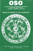 OSO. Tijdschrift voor Surinaamse Taalkunde, Letterkunde en Geschiedenis. Jaargang 3,  [tijdschrift] OSO