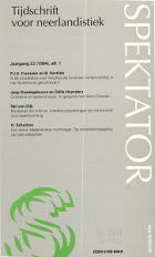 Spektator. Jaargang 23,  [tijdschrift] Spektator. Tijdschrift voor Neerlandistiek