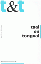 Taal en Tongval. Jaargang 42,  [tijdschrift] Taal en Tongval
