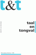 Taal en Tongval. Jaargang 45,  [tijdschrift] Taal en Tongval