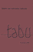 Tabu. Jaargang 13,  [tijdschrift] Tabu