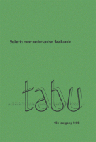 Tabu. Jaargang 16,  [tijdschrift] Tabu