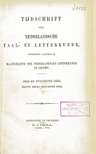 Tijdschrift voor Nederlandse Taal- en Letterkunde. Jaargang 23,  [tijdschrift] Tijdschrift voor Nederlandse Taal- en Letterkunde