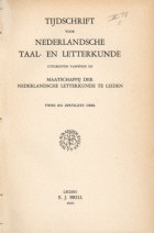Tijdschrift voor Nederlandse Taal- en Letterkunde. Jaargang 62,  [tijdschrift] Tijdschrift voor Nederlandse Taal- en Letterkunde