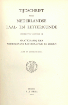 Tijdschrift voor Nederlandse Taal- en Letterkunde. Jaargang 68,  [tijdschrift] Tijdschrift voor Nederlandse Taal- en Letterkunde