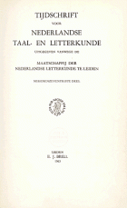 Tijdschrift voor Nederlandse Taal- en Letterkunde. Jaargang 79,  [tijdschrift] Tijdschrift voor Nederlandse Taal- en Letterkunde