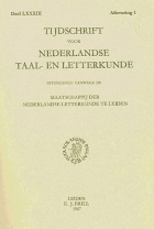 Tijdschrift voor Nederlandse Taal- en Letterkunde. Jaargang 83,  [tijdschrift] Tijdschrift voor Nederlandse Taal- en Letterkunde