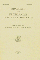 Tijdschrift voor Nederlandse Taal- en Letterkunde. Jaargang 85,  [tijdschrift] Tijdschrift voor Nederlandse Taal- en Letterkunde
