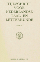 Tijdschrift voor Nederlandse Taal- en Letterkunde. Jaargang 97,  [tijdschrift] Tijdschrift voor Nederlandse Taal- en Letterkunde