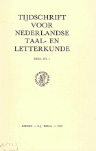 Tijdschrift voor Nederlandse Taal- en Letterkunde. Jaargang 105,  [tijdschrift] Tijdschrift voor Nederlandse Taal- en Letterkunde