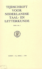Tijdschrift voor Nederlandse Taal- en Letterkunde. Jaargang 106,  [tijdschrift] Tijdschrift voor Nederlandse Taal- en Letterkunde