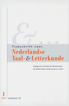 Tijdschrift voor Nederlandse Taal- en Letterkunde. Jaargang 122,  [tijdschrift] Tijdschrift voor Nederlandse Taal- en Letterkunde