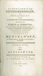 Vaderlandsche letteroefeningen. Jaargang 1832,  [tijdschrift] Vaderlandsche Letteroefeningen