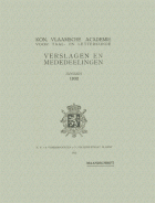 Verslagen en mededelingen van de Koninklijke Vlaamse Academie voor Taal- en Letterkunde 1932,  [tijdschrift] Verslagen en mededelingen van de Koninklijke Vlaamse Academie voor Taal- en Letterkunde