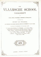 De Vlaamsche School. Jaargang 18,  [tijdschrift] Vlaamsche School, De
