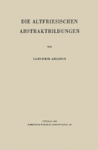 Die altfriesischen abstraktbildungen, Lars-Erik Ahlsson