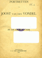 Portretten van Joost van den Vondel, J.A. Alberdingk Thijm