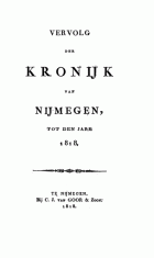 Vervolg der Kronijk van Nijmegen, tot den jare 1818, Johannes in de Betouw
