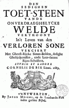 Den sedighen toet-steen, Cornelis de Bie
