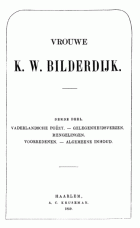 De dichtwerken van vrouwe Katharina Wilhelmina Bilderdijk. Deel 3, Katharina Wilhelmina Bilderdijk-Schweickhardt