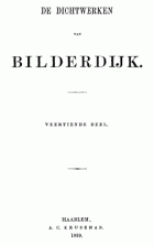 De dichtwerken van Bilderdijk. Deel 14, Willem Bilderdijk