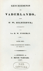 Geschiedenis des vaderlands. Deel 11, Willem Bilderdijk