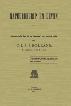 Natuurbegrip en leven., G.J.P.J. Bolland