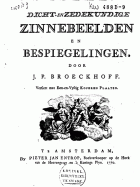Dicht- en zedekundige zinnebeelden en bespiegelingen, Johan Pieter Broeckhoff