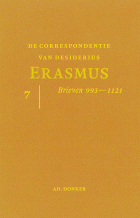 De correspondentie van Desiderius Erasmus. Deel 7. Brieven 993-1121, Desiderius Erasmus
