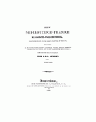 Nieuw Fransch-Nederduitsch en Nederduitsch-Fransch klassisch-woordenboek. Tweede deel: Nederduitsch-Fransch, J.B.L. Géruzet