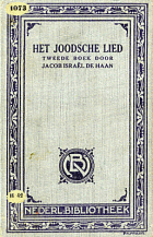 Het joodsche lied. Tweede boek, Jacob Israël de Haan