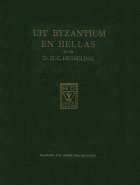 Uit Byzantium en Hellas, D.C. Hesseling