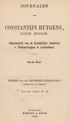 Journalen. Derde deel, Constantijn Huygens jr.