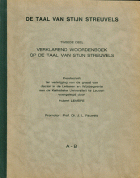De taal van Stijn Streuvels. Deel 2. Verklarend woordenboek op de taal van Stijn Streuvels, Hubert Lemeire