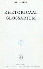 Rhetoricaal glossarium, J.J. Mak