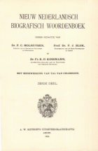 Nieuw Nederlandsch biografisch woordenboek. Deel 6, P.J. Blok, P.C. Molhuysen