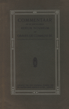 Commentaar op de Encyclieken Rerum novarum en Graves de communi re, H. Poels, Charles Ruys de Beerenbrouck, A. Waszink