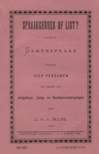 Spraakgebrek of list?, J. v.d. Rijn