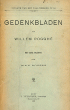 Gedenkbladen, Willem Rogghé