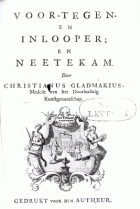 Voor- tegen- en inlooper; en Neetekam, Albertus Frese, Christiaan Schaaf